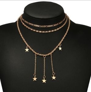 Gold Multilayer Choker Necklace